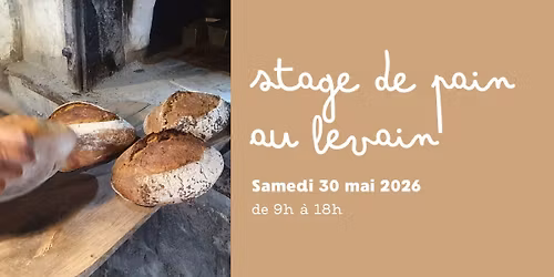 Stage de pain au levain au four \u00e0 bois