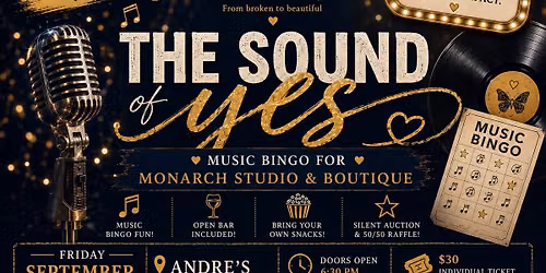 The Sound of Yes! Music bingo for Monarch Studio and Boutique 