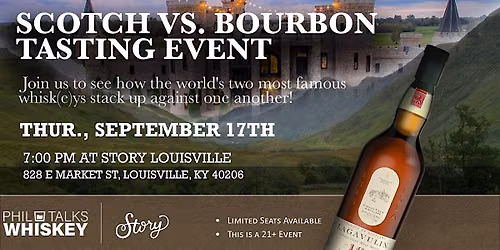 Scotch Whisky vs Kentucky Bourbon Tasting Event