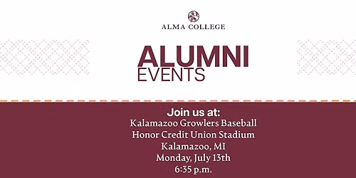 Scots Alumni, Family, and Friends at Kalamazoo Growlers Baseball