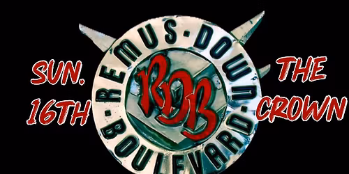 RDB here at The Crown on Sunday 16th November- 5pm