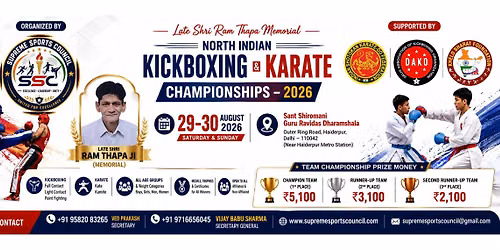 North Indian Kickboxing & Karate Championships\u20132026
