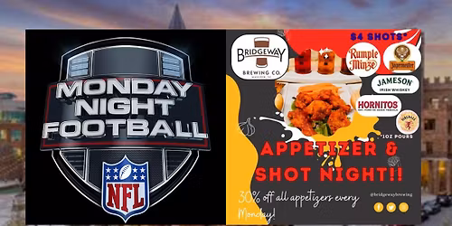 Monday Night Football @ BridgeWay Brewing Co.