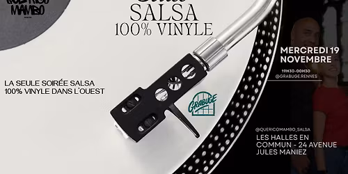 Soir\u00e9e SALSA 100% Vinyle au GRABUGE