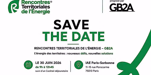 Rencontres Territoriales de l\u2019Energie - GB2A