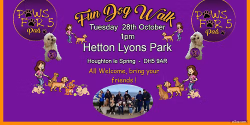 October Fun Dog Walk-Hetton Lyons Park