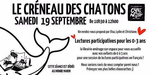 Le cr\u00e9neau des chatons - Le monde marin (septembre)