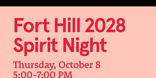Spirit Night! Fort Hill Class of 2028!