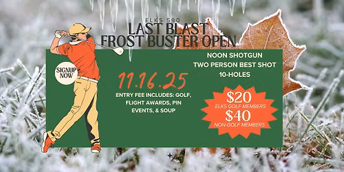 FROST BUSTER OPEN