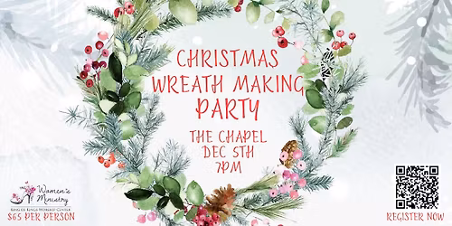 Womens Ministry Christmas Wreath Making Party
