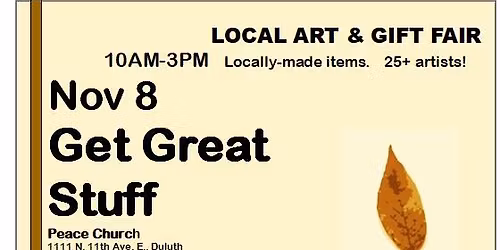 Get Great Stuff Local art and gift fair