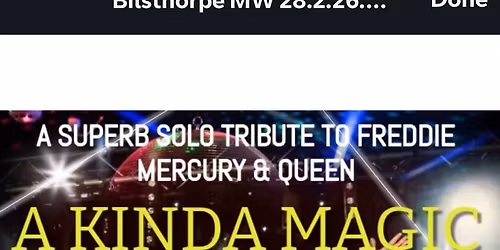 Justin Gilbody as Freddie Mercury