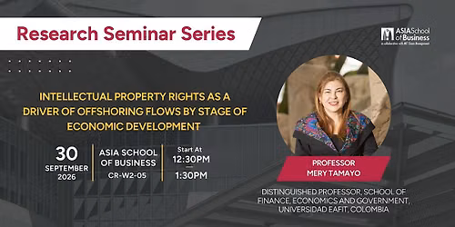 Research Seminar Series: Prof. Mery Tamayo
