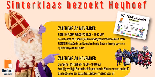 SINTERKLAAS BEZOEKT WINKELCENTRUM HEYHOEF