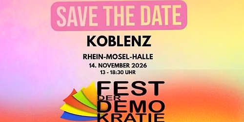 Fest der Demokratie Koblenz — Rhein-Mosel-Halle