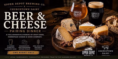 Beer & Cheese Pairing Night with Churchtown Dairy