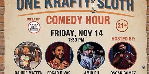 Comedy Night at the Krafty Sloth Nov. 14th