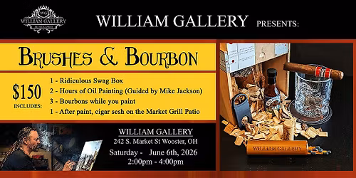 Brushes & Bourbon painting event
