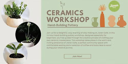 Clay & Connection: Handbuilding Workshop with Chubby Hands Ceramics