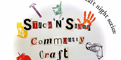 Stick n' Stamp Collage Night at the Pepperell Mill in Biddeford, Nov 20th