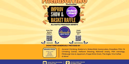 FriendsGIVING 2025 Basket Raffle & Improv Show