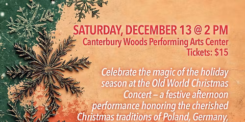 Old World Christmas Concert