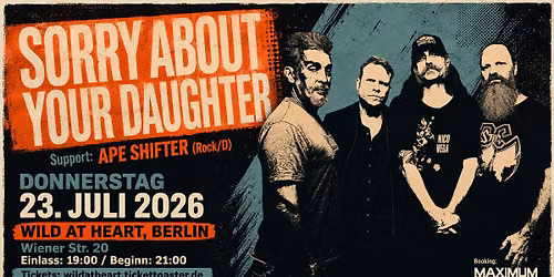 Sorry About Your Daughter-Rock\/USA+Ape Shifter-Rock\/D