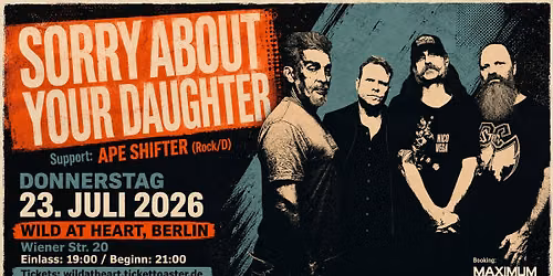 Sorry About Your Daughter-Rock\/USA+Ape Shifter-Rock\/D