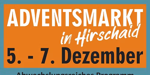 Adventsmarkt Hirschaid 5.-7. Dezember auf der Festwiese Rathaus