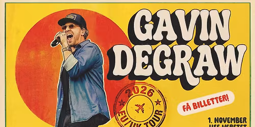 F\u00c5 BILL! Gavin DeGraw \/\/ USF Verftet \/\/ 1.november
