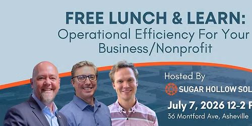 FREE Lunch & Learn: Operational Efficiency For Your Business\/Nonprofit