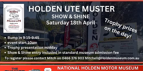 Holden Ute Muster Show & Shine