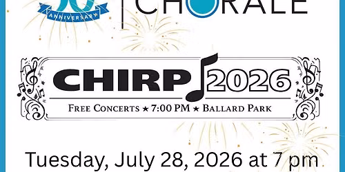 Free CHIRP Concert in the Park Marking The Ridgefield Chorale's 50th Anniversary