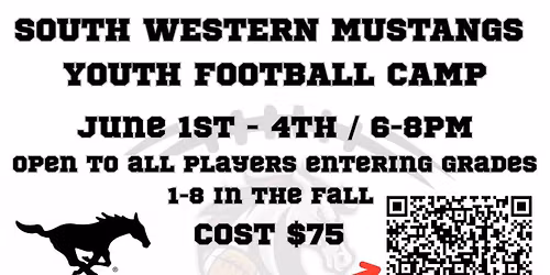 Mustang Youth Football Camp