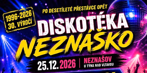 Diskot\u00e9ka Nezn\u00e1\u0161ko 25.12.2026 DJ vEnCa-X KD Nezna\u0161ov