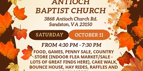 Antioch Baptist Church Fall Festival