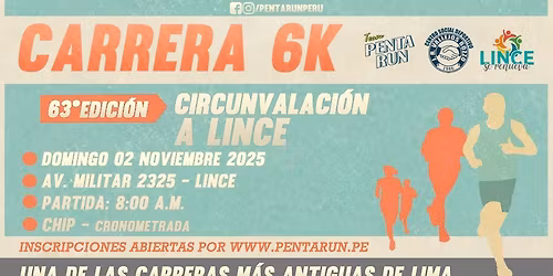 Carrera Circunvalaci\u00f3n a Lince 6K 2025
