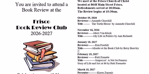 Frisco Book Review Club meeting