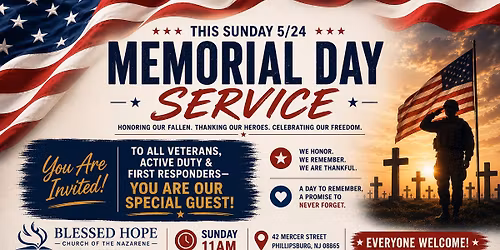 Memorial Day Church Service