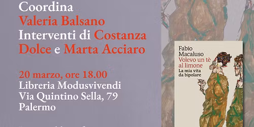 Volevo un t\u00e8 al limone di Fabio Macaluso: modusclub e incontro con l'autore