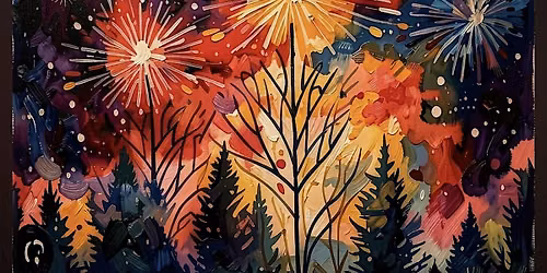Brushes and Brews - Fireworks