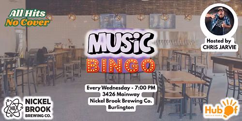 Music Bingo Wednesdays - Nickel Brook Brewing Co. - Burlington