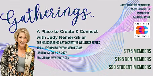 Gatherings: Neurographic Art and Creative Wellness Series with Judy Nemer-Sklar
