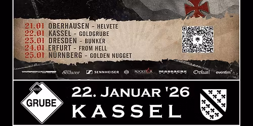 The Dark Circus Tour 2026 | Stoneman + Special Guests | Donnerstag 22.01.2026, Goldgrube - Kassel