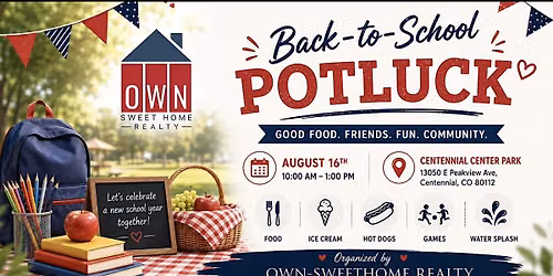 Back-to-School Community Potluck at Centennial Center Park