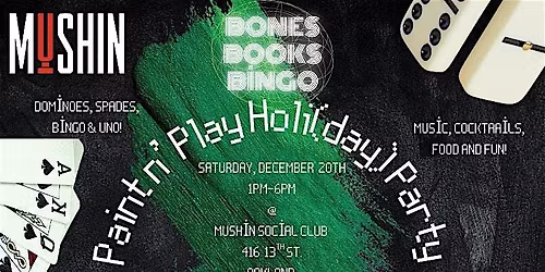 Bones, Books & Bingo Presents: Paint & Play Holi(Day) Party