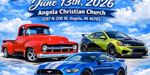 2026 Angola Christian Church Benefit Car Show