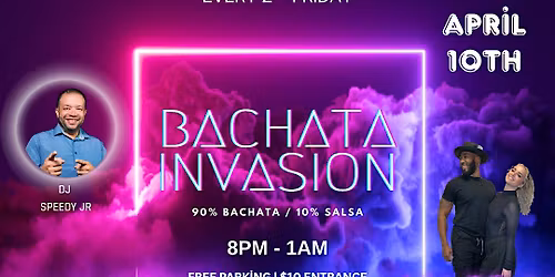 Friday at The Factory: BACHATA INVASION @The Dance Factory Tampa Bay!