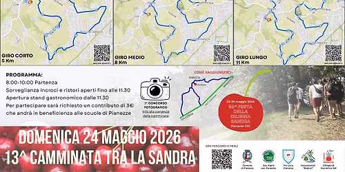 13^ CAMMINATA TRA LA SANDRA