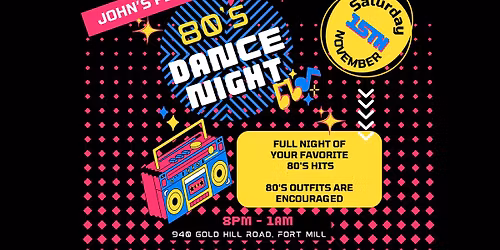 80's Dance Night 